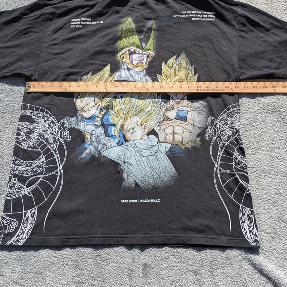 Darc Sport Dragon Ball Z Anime Graphic Black T-Shirt - Picture 2 of 11